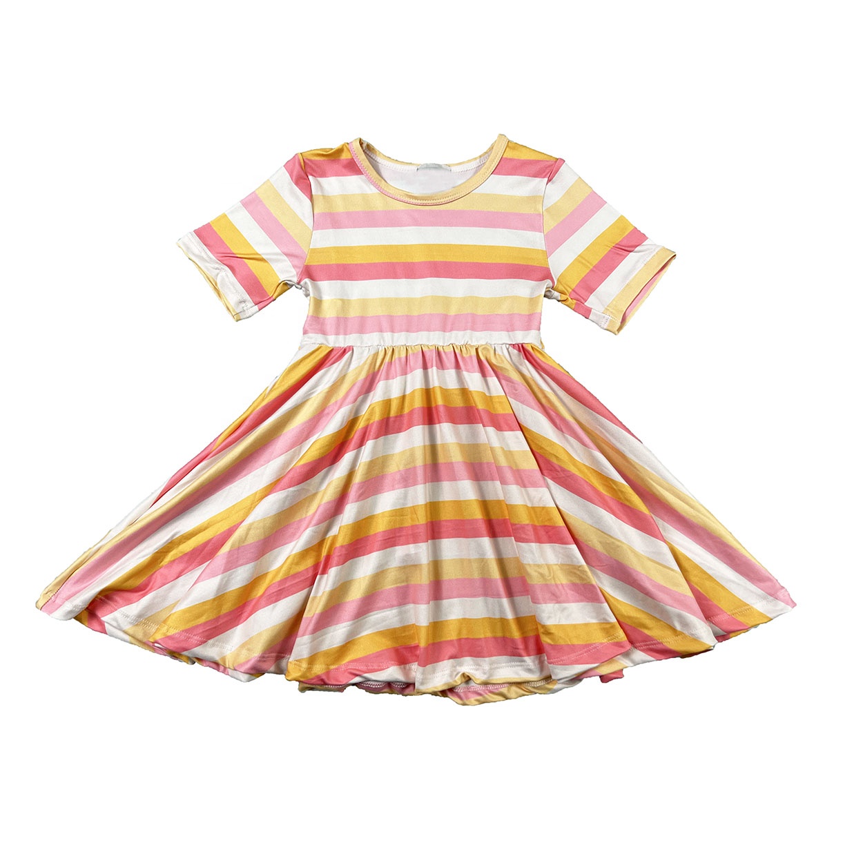 DH  vestido de bebe 4th os july fashion girls twirl dress latest children dress designs