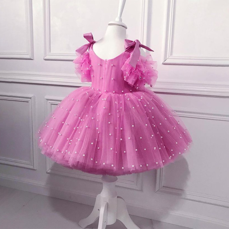 LZH Elegant Toddler Baby Girls Tutu Princess Dresses for Kids Evening Party Ball Gown Children's Christmas Costumes