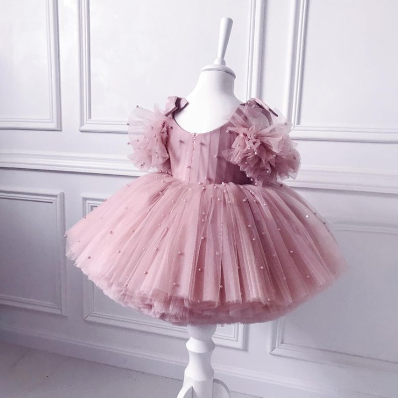 LZH Elegant Toddler Baby Girls Tutu Princess Dresses for Kids Evening Party Ball Gown Children's Christmas Costumes