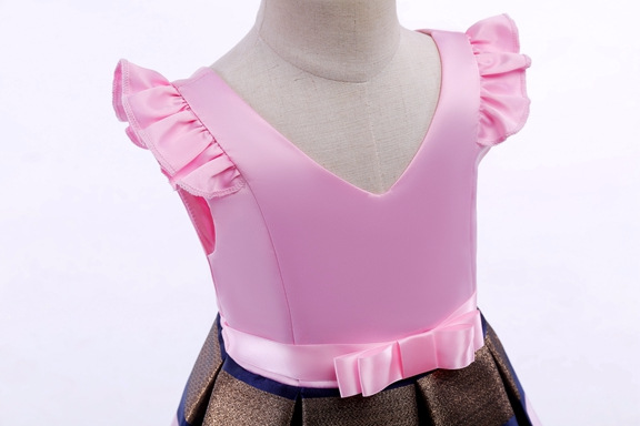YSMARKET New sweet bow stripes princess dress of girls Baby girl christmas party dress