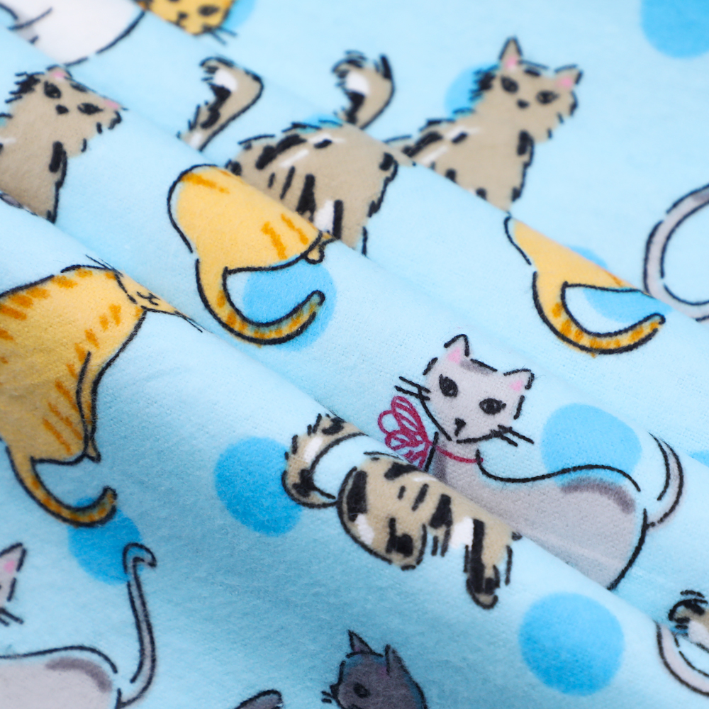  100% cotton flannel printed muslin fabric baby bedding fabric FN-AM00018