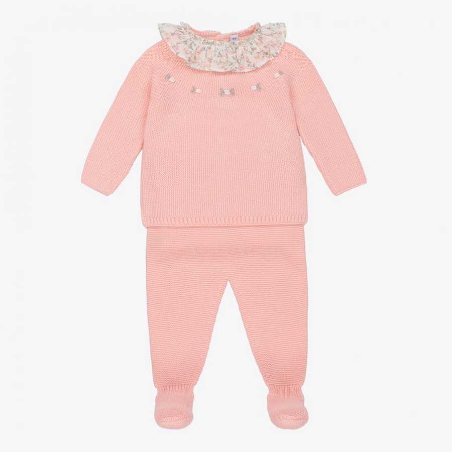  100% cotton pullover boy girls kids scarf baby knitted print sweater suit children cardigan