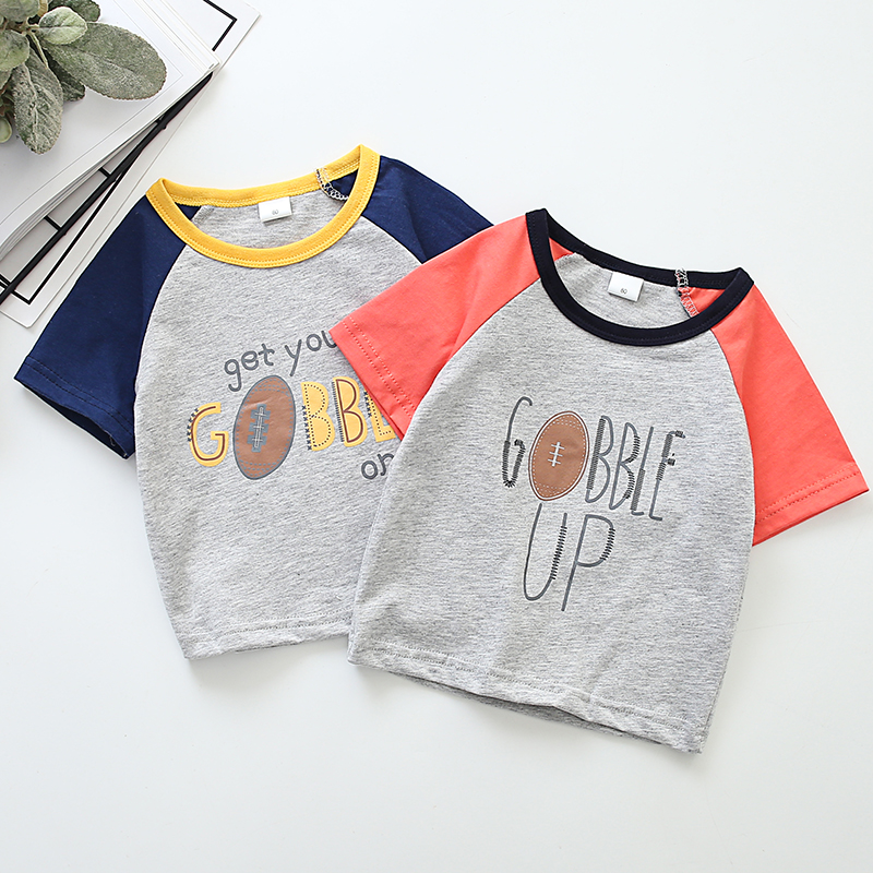 Variety Of Styles Bulk  Short Sleeve Clothes Kid T Shirt Boy Baby Girl T-shirt