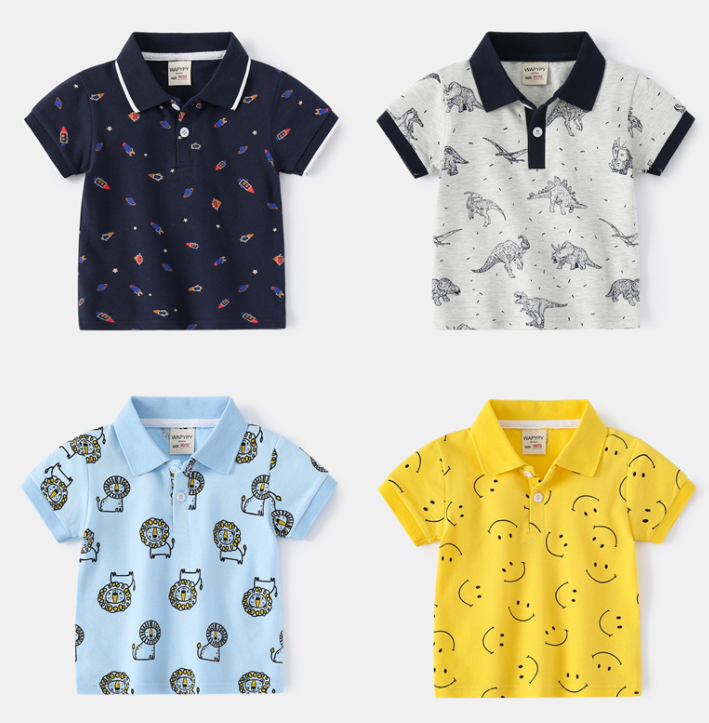 Children Clothing Kids Baby Boy Clothes Summer Cotton New Design Toddler Boys T-shirt Polo Shirts