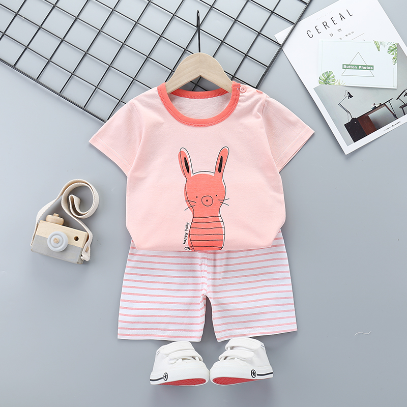 100% Cotton Breathable Kids Clothing Sets T-shirts Shorts 2pcs Baby Boys Clothing Sets