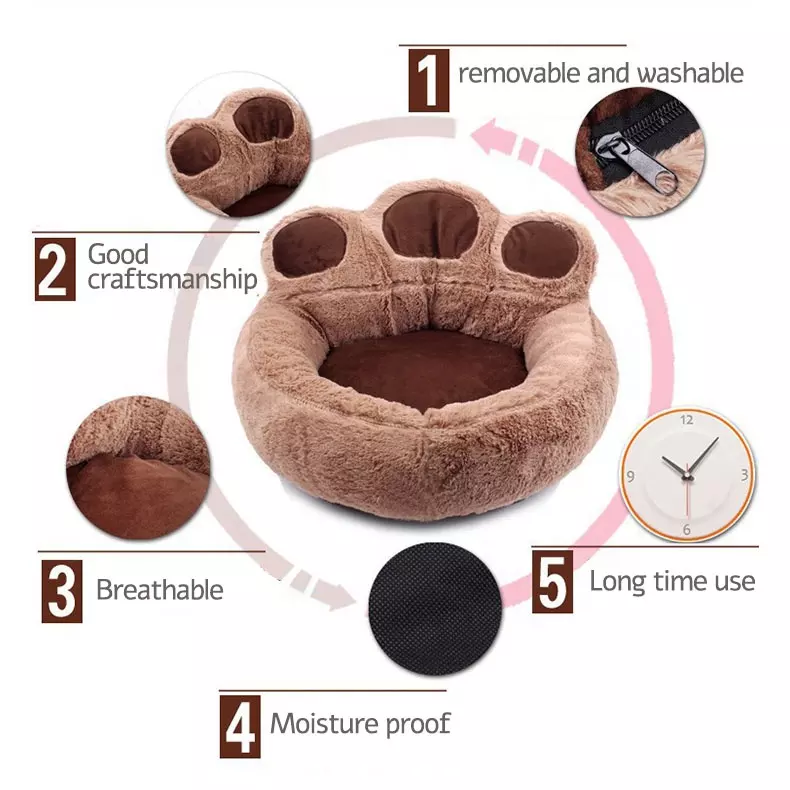 Dog Cat Fleece Soft Warm Cat Sleeping pet Bed House