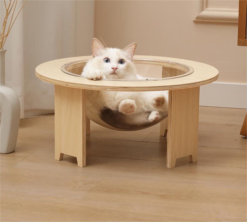 Capsule Cat Bed Safety Sleep Round Pet Bed Hammock Climbing Frame Cat Bed House