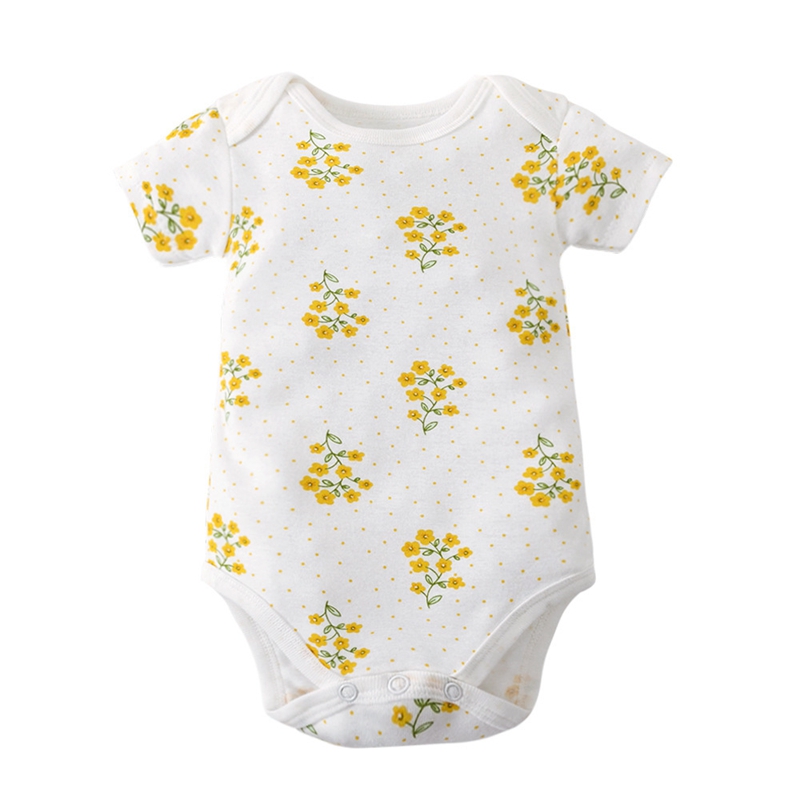 Blank Short sleeve rompers infant Bodysuit clothing sublimation Cotton Baby round neck Romper