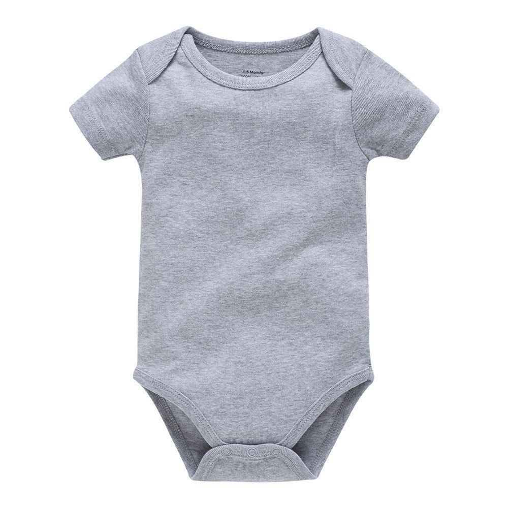 100% Cotton Baby Rompers solid white Newborn Rompers Fashion Baby Clothing