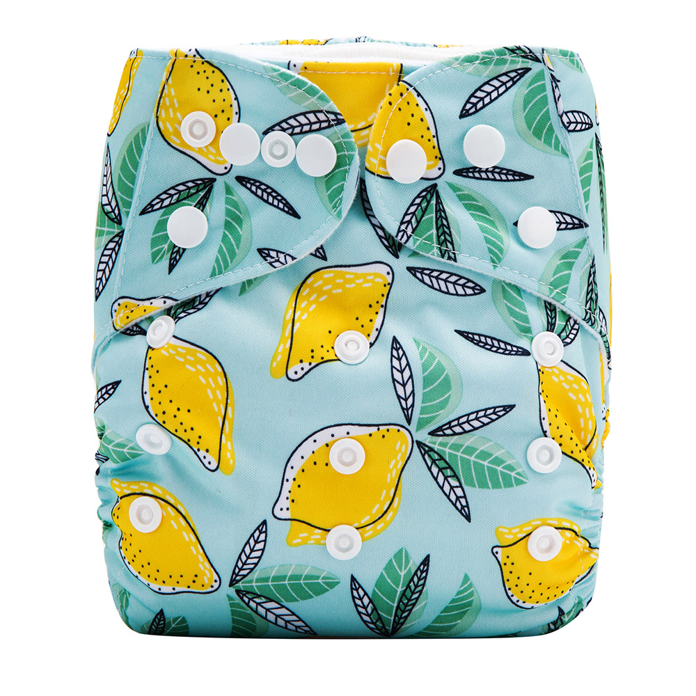 AnAnBaby 2023 Adjustable Reusable Organic Baby Cloth Diaper AIO Cloth Diaper