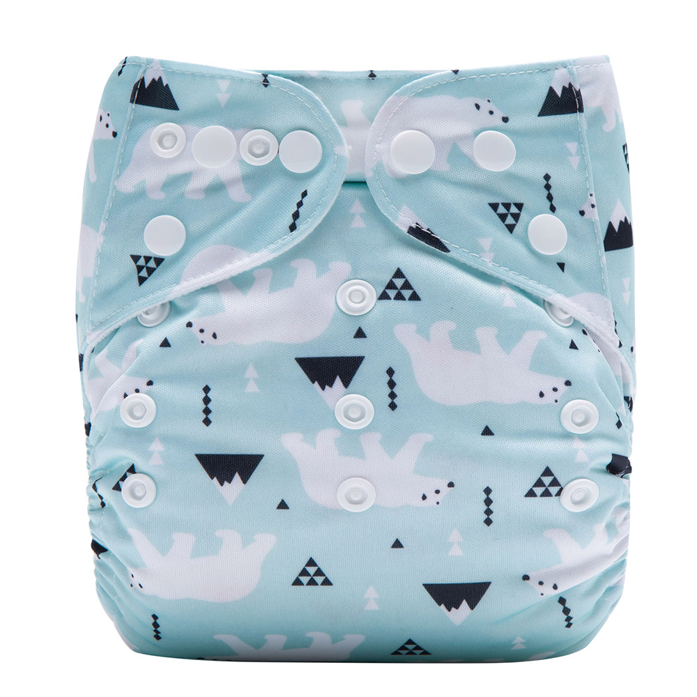 AnAnBaby 2023 Adjustable Reusable Organic Baby Cloth Diaper AIO Cloth Diaper