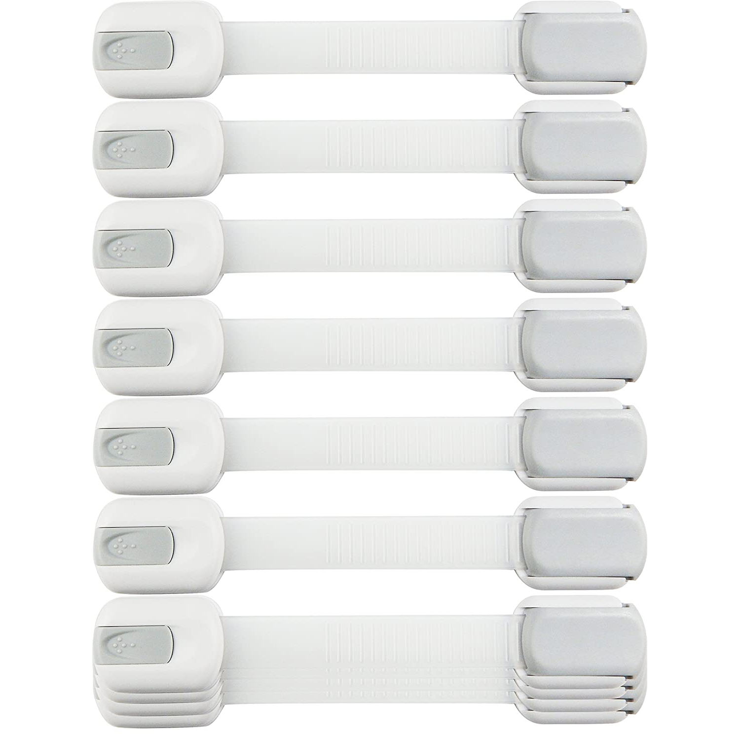Best selling safety lock strap anti pinch guard 3 M adhesive drawer locks in white