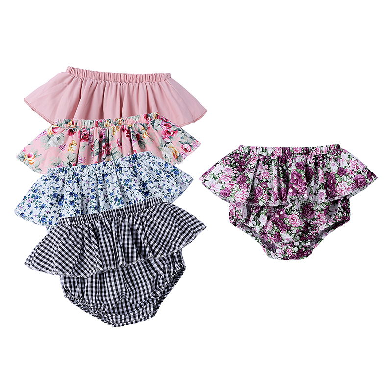 China  Plaid Shorts Girls Ruffle Shorts  Kids Shorts