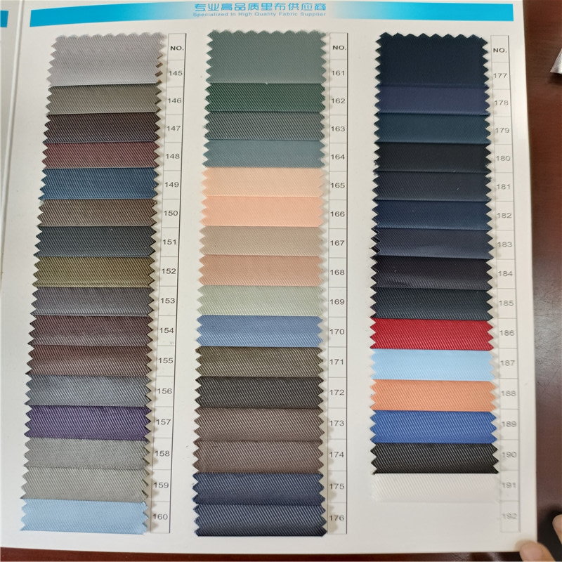 Taffeta Cloth Poly Polyester Viscose Twill Fabric for Jacket Lining Cloth