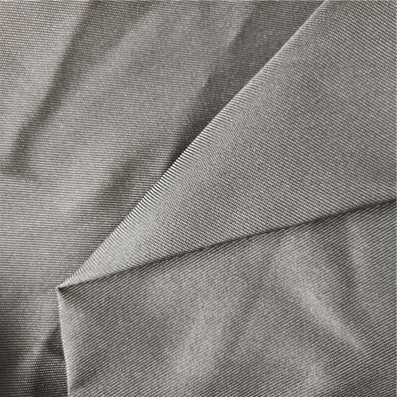 Gaberdine 100 polyester twill black silk yarn microfiber shantung gabardine fabric