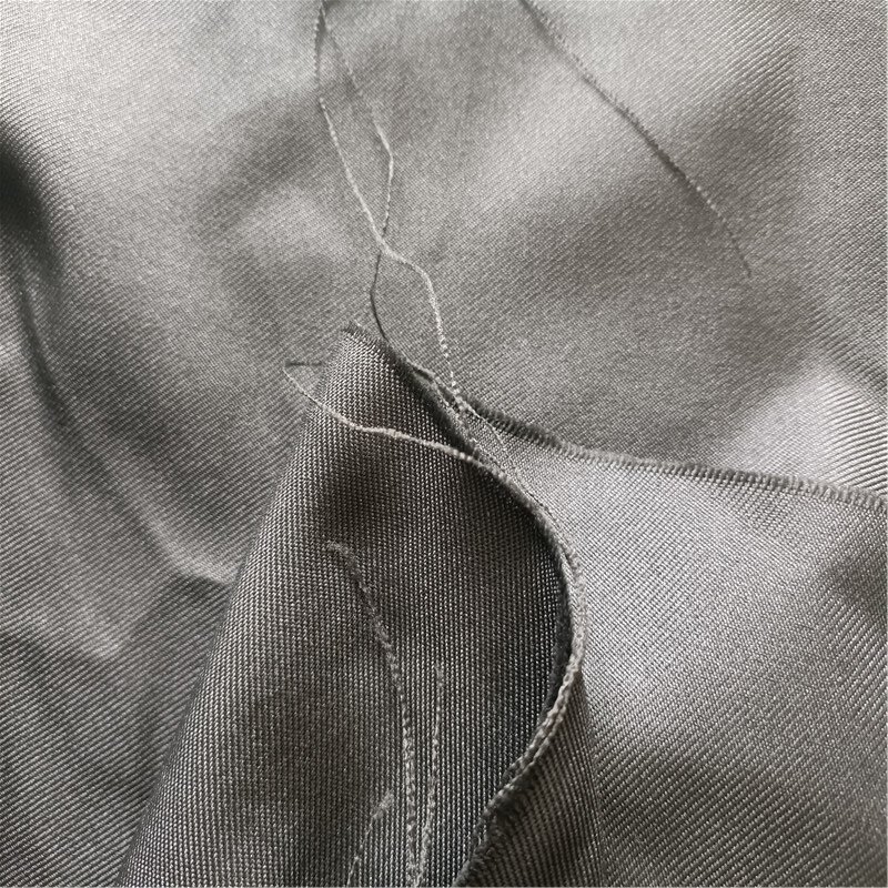 Gaberdine 100 polyester twill black silk yarn microfiber shantung gabardine fabric