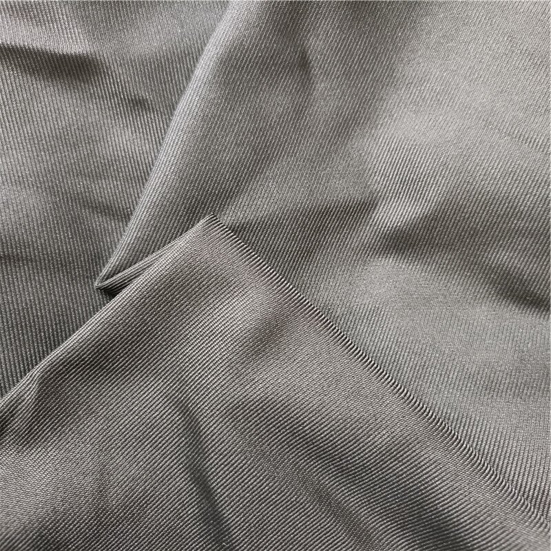 Gaberdine 100 polyester twill black silk yarn microfiber shantung gabardine fabric
