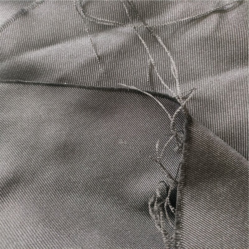 Gaberdine 100 polyester twill black silk yarn microfiber shantung gabardine fabric