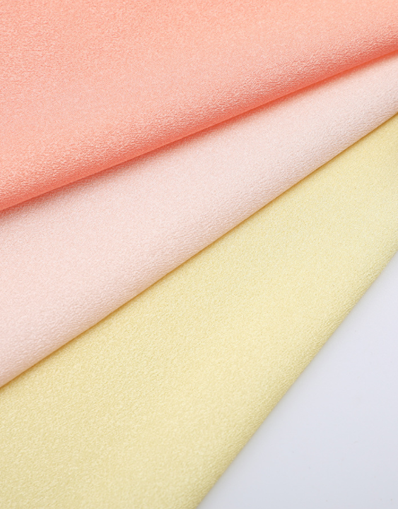 Stock High Quality 100%Polyester Double Crepe Fabric Shining 50DX75D Crepe de Chine fabric