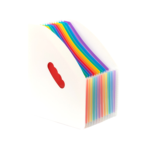 13-Pocket-Expanding-File-Folder-Rainbow-Layers-Colorful-Labels-Lid-Office