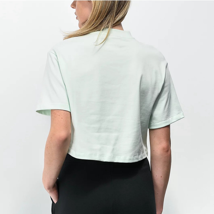  sports t-shirts for women 100% cotton  printed  high street crop top girls t shirt