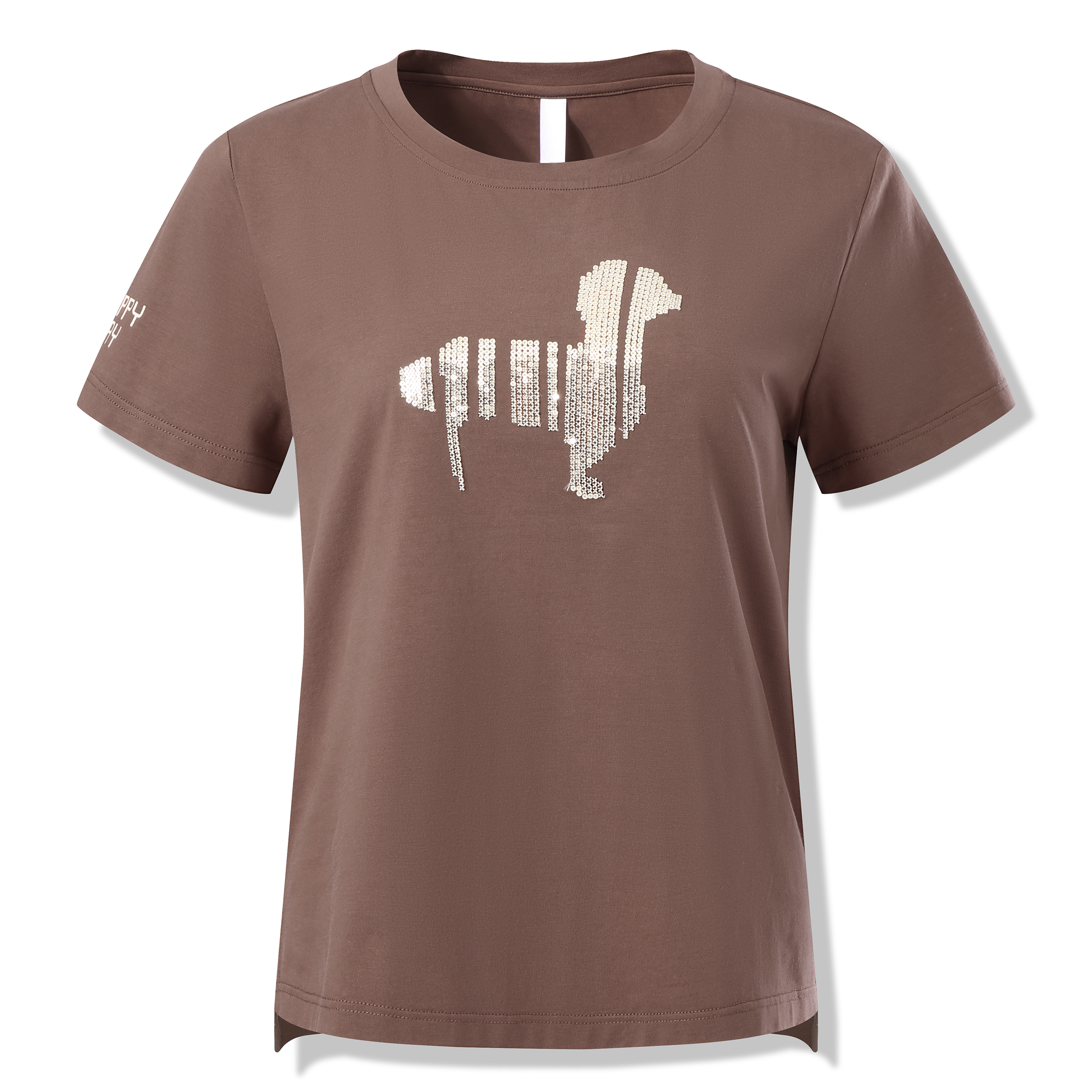 Girls' blouse Fashion Printing Ice cotton Drop shoulder Round neck Women's t-shirts