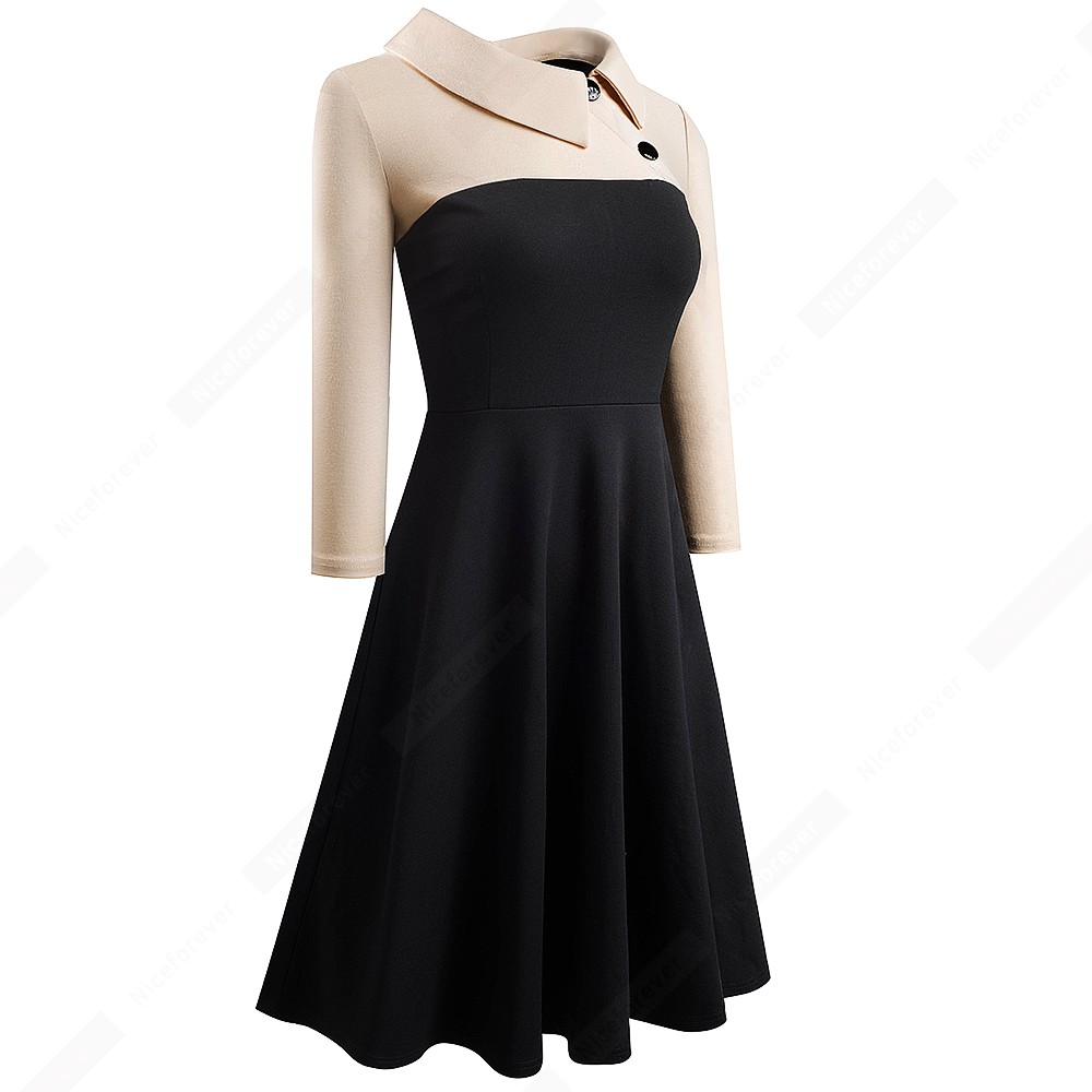   ladies dress for women clothing  Vintage Fit And Flare Work Business Office Party Casual Bodycon Dress