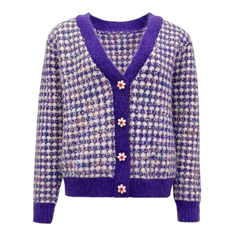   Casual Knitted Women'S Cardigan Knitted Pullover Sweater Women