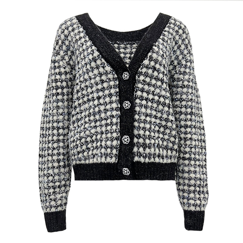  Casual Knitted Women'S Cardigan Knitted Pullover Sweater Women