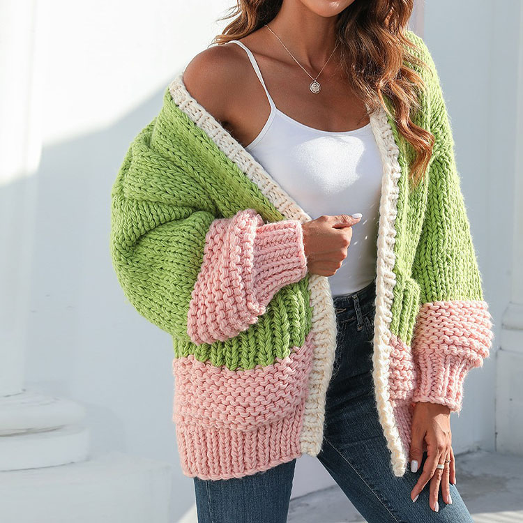 Loose Sweatshirt Winter Handmade Cardigan Oversize Winter Puffer Coat Wool Cardigan Womens Tops Sweater