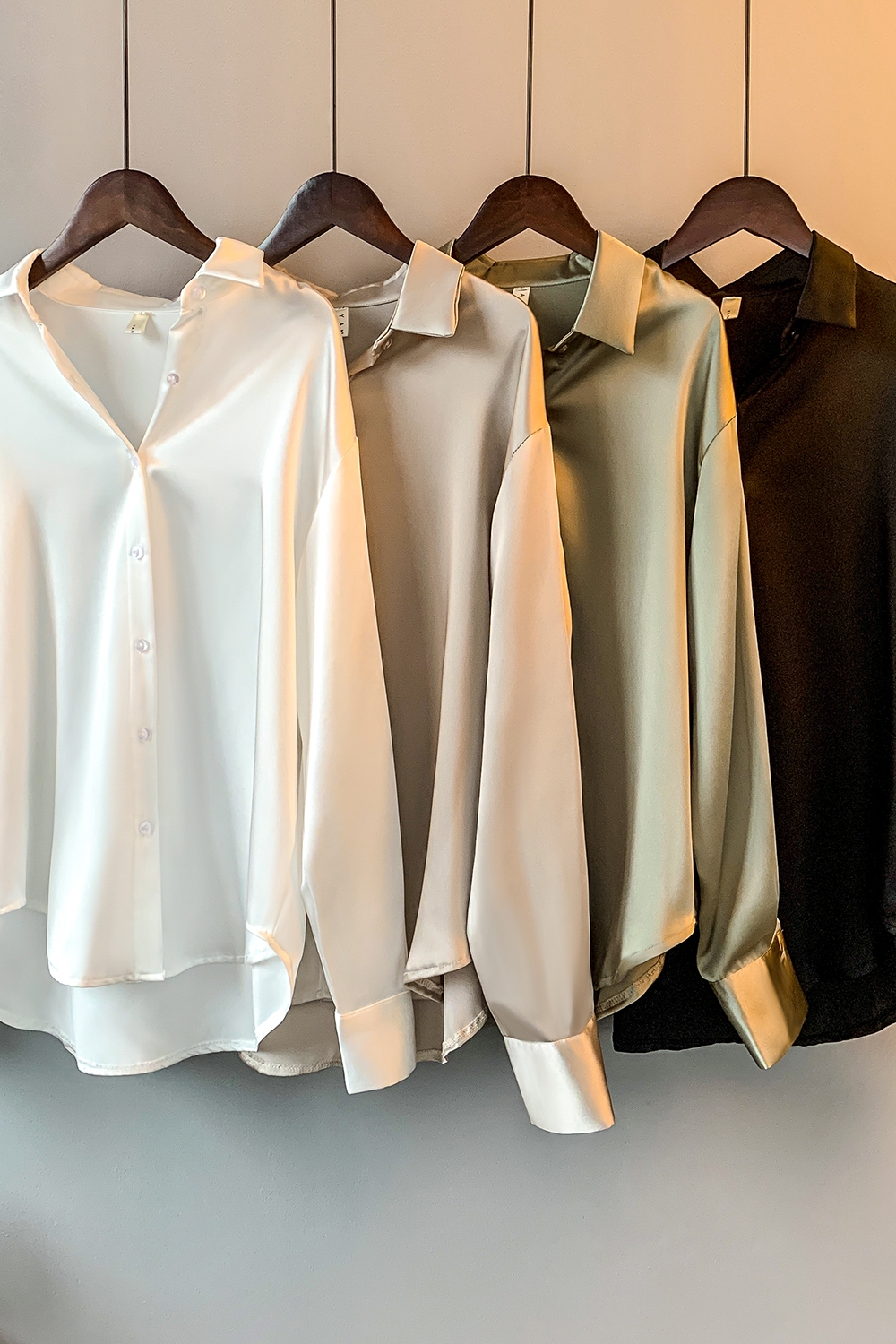 Women White Shirt Tops Lady Long Sleeve Office Silk Ladies satin blouse blusas mujer 2022 women's blouses & shirts chemi