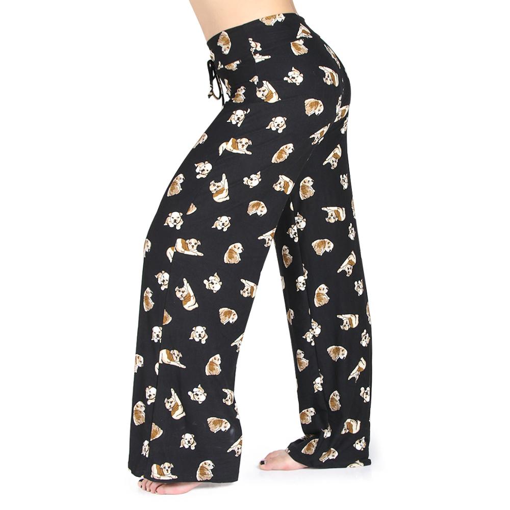 Hotsale Super Soft Sleeping Pants Palazzo Wide Leg Pajama Pants Women's Sleepwear Ladies Sleep Dress Night Sleepwear 1 P