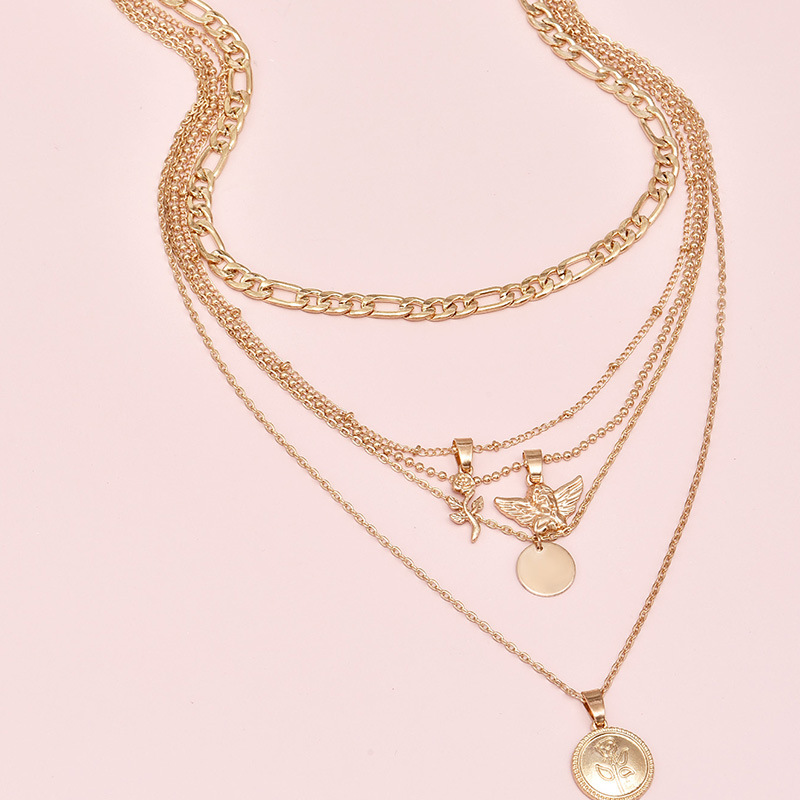 DAIHE 2023 European And American Fashion Jewelry Women's Multi Layer Necklace Set