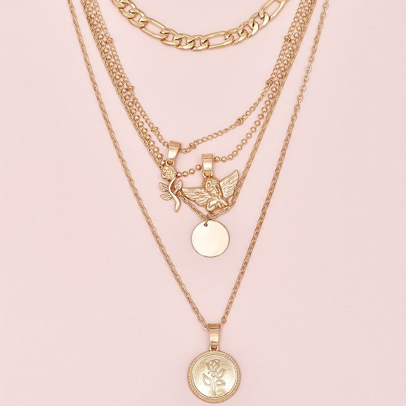 DAIHE 2023 European And American Fashion Jewelry Women's Multi Layer Necklace Set
