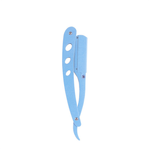 Professional Stainless Steel Full Black Parker Straight Barber Razor with   and Packing