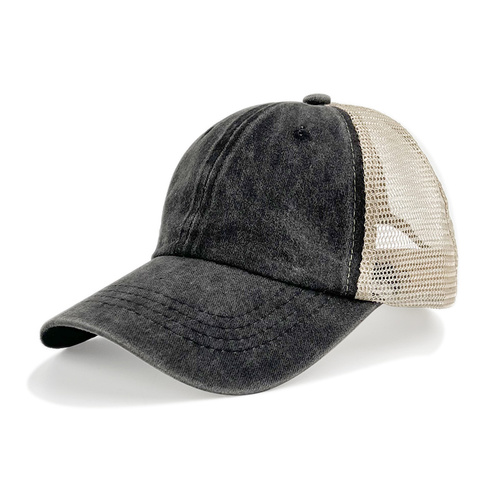 Cap Boy Pakistan Distressed Trucker Hat New Model Mesh La Headwear Blank 6 Panel Lady Woman Vintage Mesh Baseb