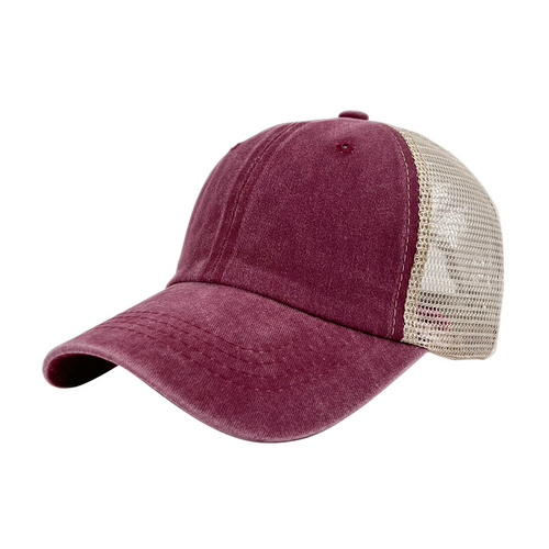 Cap Boy Pakistan Distressed Trucker Hat New Model Mesh La Headwear Blank 6 Panel Lady Woman Vintage Mesh Baseb