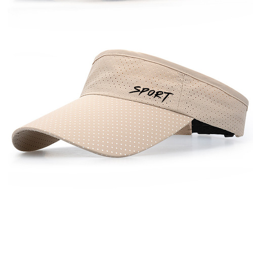 Sports Sun Visor Hats Cotton Golf Caps Empty Top Baseball Sun Cap For Men Women