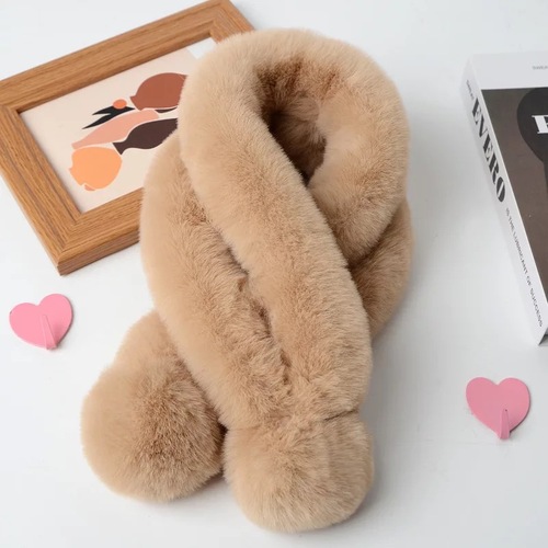 Fur Shawl for Women Imitation Rabbit Fur Scarves Neck Shrug for Fall Winter Ladies Fashion Warm Soft Scarf 