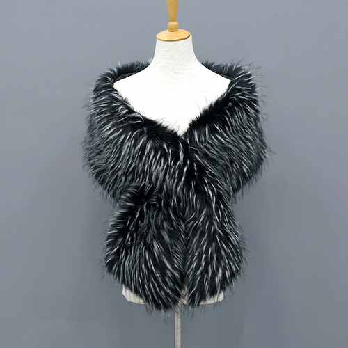  New Faux Velvet Scarves Fur Luxury Ladies Scarf Fashion Womens Fluffy Collar Warm Fur Cape Shawls For Women