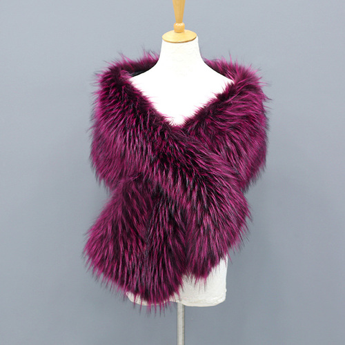  New Faux Velvet Scarves Fur Luxury Ladies Scarf Fashion Womens Fluffy Collar Warm Fur Cape Shawls For Women