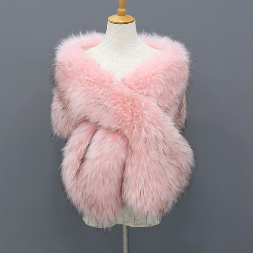  New Faux Velvet Scarves Fur Luxury Ladies Scarf Fashion Womens Fluffy Collar Warm Fur Cape Shawls For Women