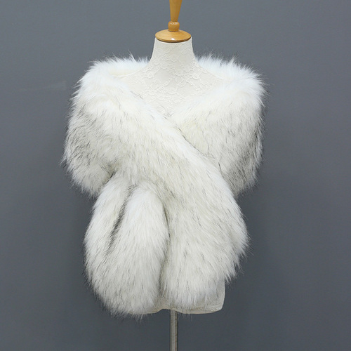  New Faux Velvet Scarves Fur Luxury Ladies Scarf Fashion Womens Fluffy Collar Warm Fur Cape Shawls For Women