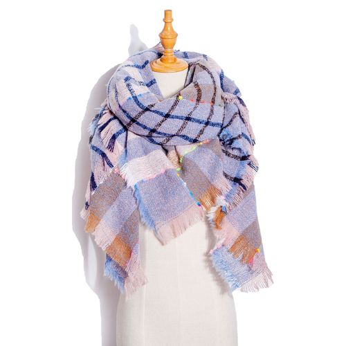 Autumn and Winter Fashion Style Scarves Polyester Pure Color Fur Square Scarf Winter Warm Scarf