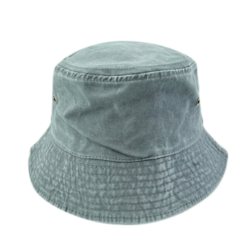 Embroidery Retro Fray Washed Cotton High Quality Men Women Youth Bucket Hat With  Distressed Bucket
