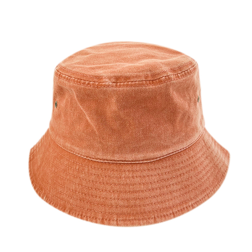 Embroidery Retro Fray Washed Cotton High Quality Men Women Youth Bucket Hat With  Distressed Bucket
