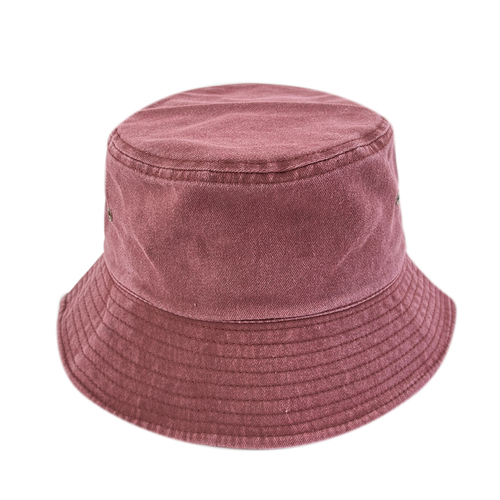 Embroidery Retro Fray Washed Cotton High Quality Men Women Youth Bucket Hat With  Distressed Bucket