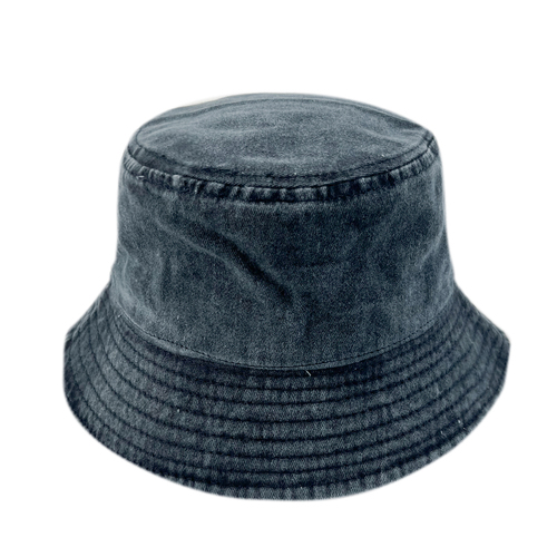 Embroidery Retro Fray Washed Cotton High Quality Men Women Youth Bucket Hat With  Distressed Bucket