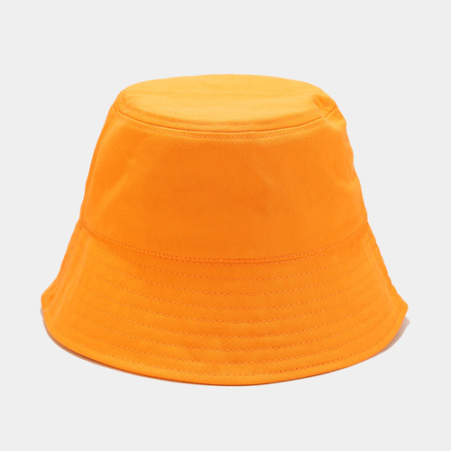   Plain Solid Color Summer Unisex Sun Protection Sunshade Bucket Hat
