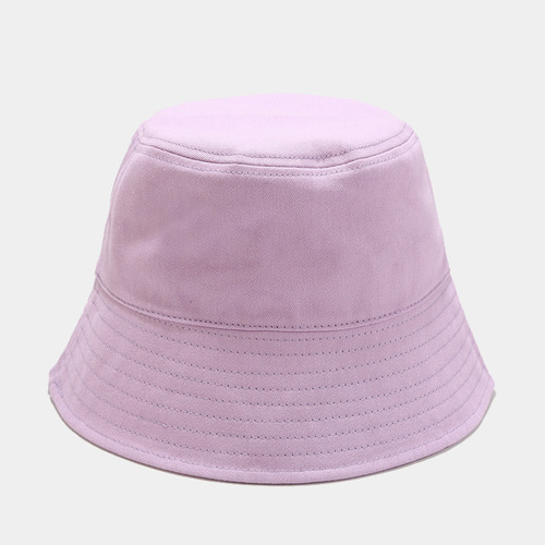   Plain Solid Color Summer Unisex Sun Protection Sunshade Bucket Hat